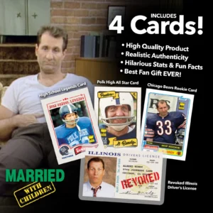 Al Bundy Football Trading Cards & ID Card